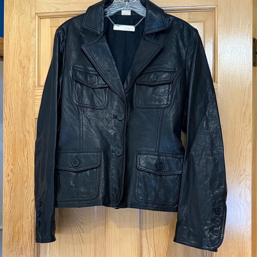 Michael Kors Black Leather Jacket